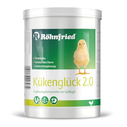 Röhnfried Kükenglück Aufzuchtpräparat (550 g), Kükenfutter mit Vitaminen als Pulver, Aufzuchtfutter für Hühner, Enten, Gänse, Truthühner & Geflügel von Röhnfried