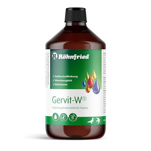 Röhnfried – Multivitamin Gervit-W - 1000 ml - vorbeugend gegen Vitaminmangel bei Tauben - Vitaminausgleich & Stoffwechselförderung von Röhnfried
