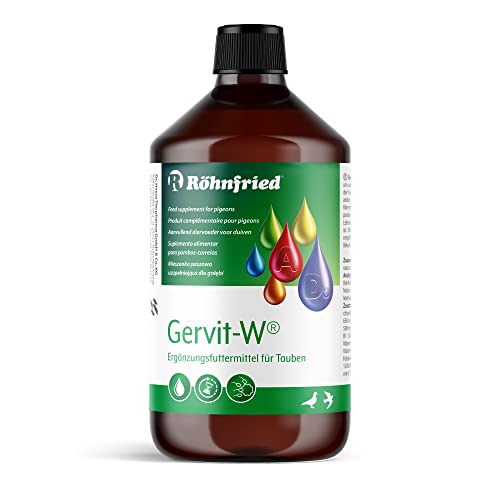 Röhnfried – Multivitamin Gervit-W - 500 ml - vorbeugend gegen Vitaminmangel bei Tauben - Vitaminausgleich & Stoffwechselförderung von Röhnfried