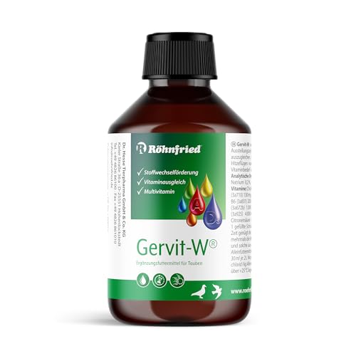 Röhnfried – Multivitamin Gervit-W - 100 ml - vorbeugend gegen Vitaminmangel bei Tauben - Vitaminausgleich & Stoffwechselförderung von Röhnfried