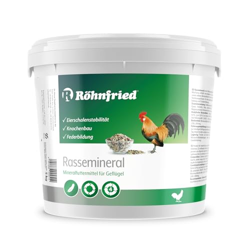 Röhnfried Rasse-Mineral 5 kg I Mineralfutter für Geflügel I unterstützt Federbildung, Knochenbau & Feste Eierschalen Röhnfried Rasse-Mineral 5 kg I Mineralfutter für Geflügel I unterstützt Federbildung, Knochenbau & Feste Eierschalen von Röhnfried