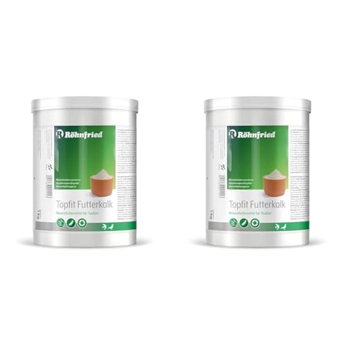 Röhnfried – TOPFIT Spezial Futterkalk | Mischung aus Vitaminen, Mineralstoffen und Spurenelementen für Tauben (1000 g) (Packung mit 2) von Röhnfried