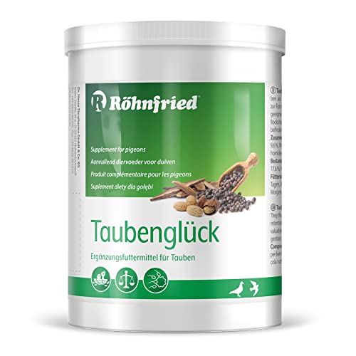 Röhnfried Taubenglück Pillen 500 g - Stärkung und Formerhalt von Brieftauben - REGT den Appetit und die Verdauung der Tauben an von Röhnfried