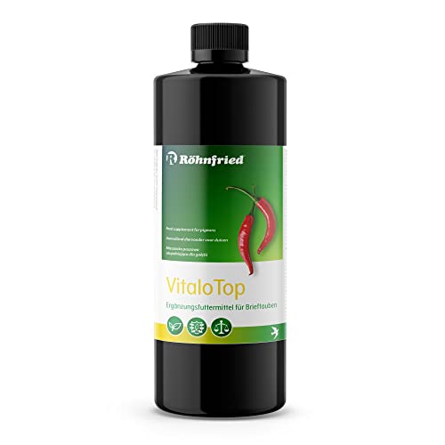 Röhnfried VitaloTop – optimierte Pflanzenextraktmischung für Brieftauben – mit Chili, Taubnessel, Rosmarin (500 ml) von Röhnfried
