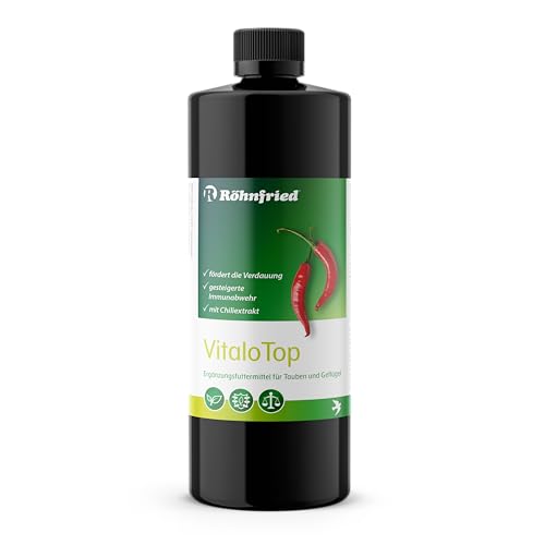 Röhnfried VitaloTop – optimierte Pflanzenextraktmischung für Brieftauben – mit Chili, Taubnessel, Rosmarin (500 ml) von Röhnfried