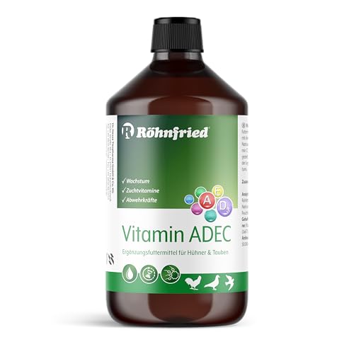 Röhnfried Vitamin ADEC 1000 ml | Vitaminkonzentrat | Futterergänzungsmittel für die Vitaminversorgung von Hühnern, Tauben & Geflügel von Röhnfried