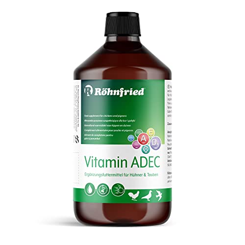 Röhnfried Vitamin ADEC 1000 ml | Vitaminkonzentrat | Futterergänzungsmittel für die Vitaminversorgung von Hühnern, Tauben & Geflügel von Röhnfried