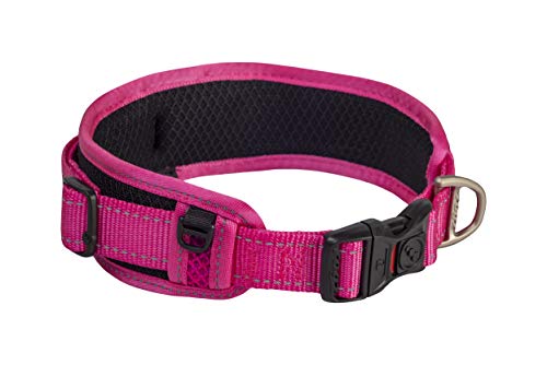 Hundehalsband, gepolstert, Größe XL, Pink von Rogz