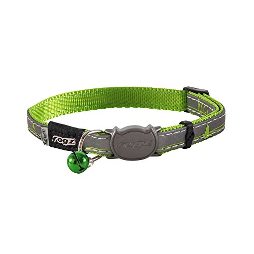 ROGZ CB08-L Halsband Nightcat, S, grün von Rogz