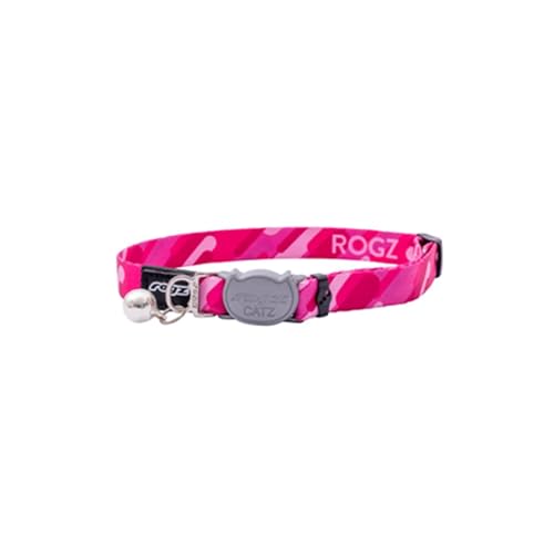 ROGZ Fusion Katzenhalsband mit Sicherheitsschnalle (Geo Pink) von Rogz
