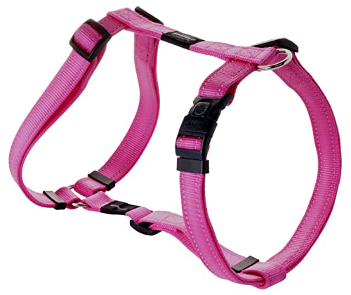 Reflektierendes verstellbares Hundegeschirr für extra große Hunde, passendes Halsband und Leine erhältlich, Pink von Rogz