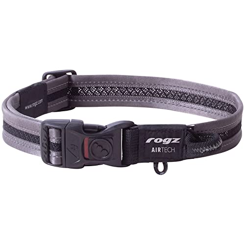 Rogz Airtech Hundehalsband, klassisch, Größe L, Platingrau Rogz Airtech Hundehalsband, klassisch, Größe L, Platingrau von Rogz