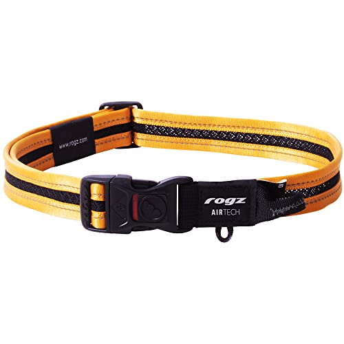 Rogz Airtech Hundehalsband, klassisch, Größe XL, Burnt Ocker Rogz Airtech Hundehalsband, klassisch, Größe XL, Burnt Ocker von Rogz