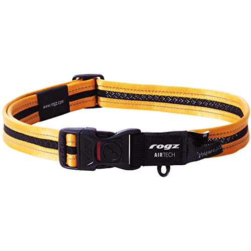 Rogz Airtech Hundehalsband, klassisch, Größe XL, Burnt Ocker von Rogz