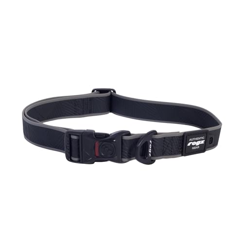 Rogz Amphibian Klassisches Hundehalsband, Schwarz, Größe XL Rogz Amphibian Klassisches Hundehalsband, Schwarz, Größe XL von Rogz
