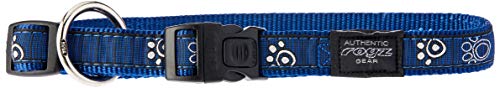 Rogz Bananenhalsband, Pfotenabdrücke, Größe L, Marineblau Rogz Bananenhalsband, Pfotenabdrücke, Größe L, Marineblau von Rogz