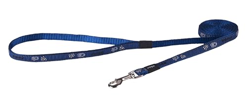 Rogz Beach Bum Leine, Pfotenmuster, Größe L, Marineblau Rogz Beach Bum Leine, Pfotenmuster, Größe L, Marineblau von Rogz