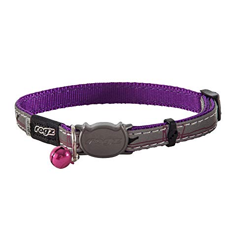 ROGZ CB08-E Halsband Nightcat, S, lila von Rogz