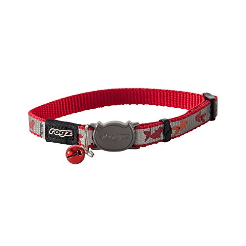 ROGZ CB40-C Halsband Reflecto Cat, S, rot von Rogz