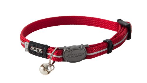 Rogz Catz AlleyCat Katzenhalsband, Größe XS, Rot von Rogz