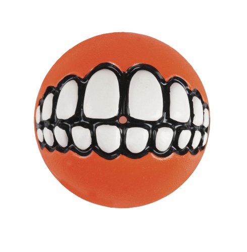 ROGZ GR04-D Grinz Ball/Spielzeug, L, orange von Rogz