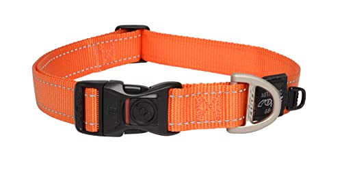ROGZ HB05-D Utility Halsband/Lumberjack, XL, orange von Rogz