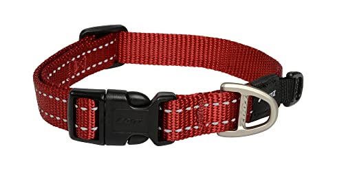 ROGZ HB11-C Utility Halsband/Snake, M, rot von Rogz