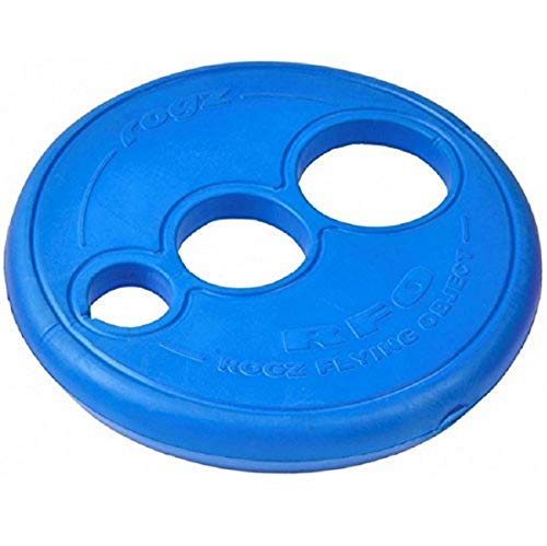 Rogz RF01-B Flying Object Dog Throwing Disc Toy/Wurfspielzeug/Frisbee, blau von Rogz