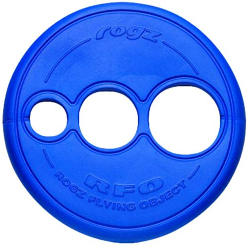 ROGZ RF01-B Flying Object Dog Throwing Disc Toy/Wurfspielzeug/Frisbee, blau von Rogz