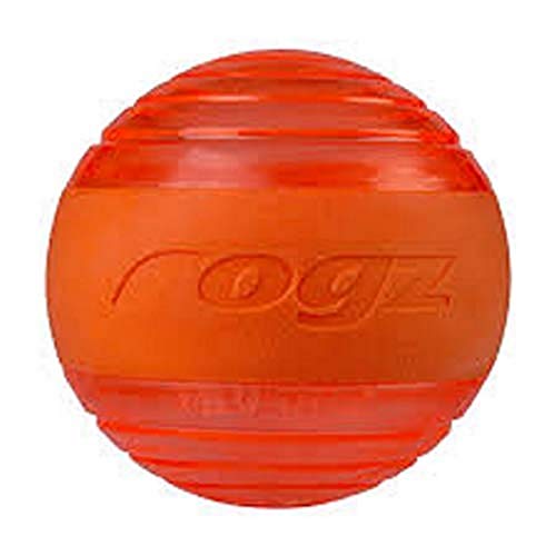 Rogz Yotz Hundespielzeug mit Quietschelement, 640 mm, Orange von Rogz