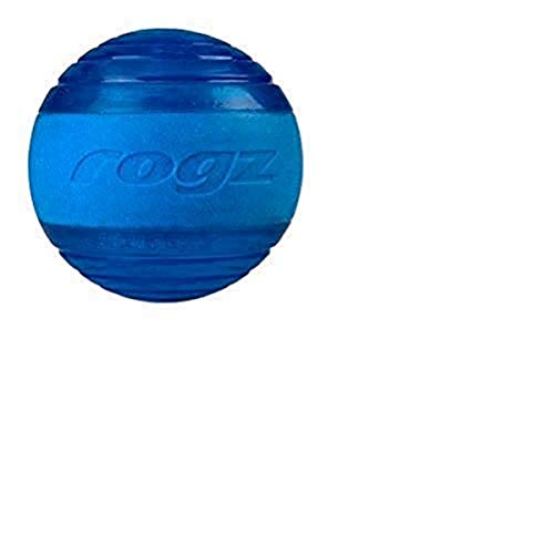 Rogz Yotz Quietschball für Hunde, 640 mm, Blau von Rogz