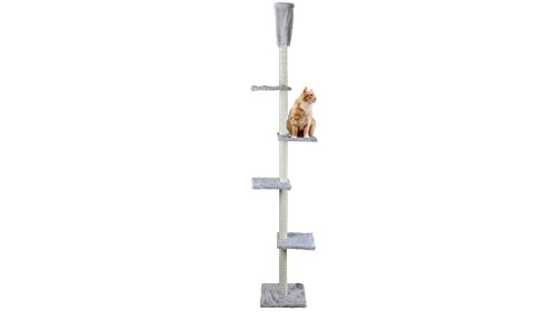 Cat Dream Katzen-Kratzbaum raumhoch, grau von Cat Dream