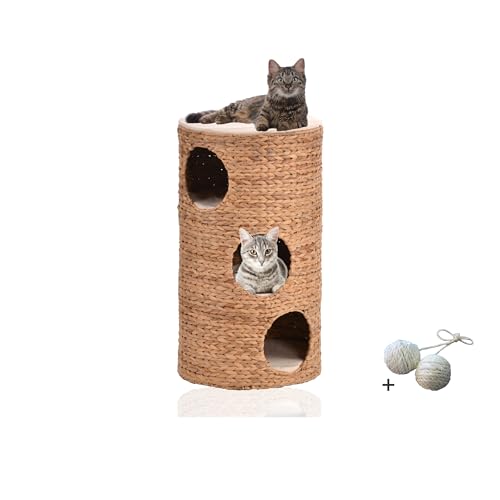Rohrschneider Katzentonne 3 Etagen | Stabile Kratzbaum & Gemütliche Höhle | Katzenhöhle inklusive Kissen | Modernes Katzenmöbel | Spielzeug für Katzen Rohrschneider Katzentonne 3 Etagen | Stabile Kratzbaum & Gemütliche Höhle | Katzenhöhle inklusive Kissen | Modernes Katzenmöbel | Spielzeug für Katzen von Rohrschneider