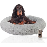 Rohrschneider ® Hundebett Donut mit Gratis-Beigabe, Extra flauschiges Hundekissen L von Rohrschneider