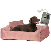 Rohrschneider ® Hundebett inkl. Gratis-Beigabe, Kuschelsofa altrosa L von Rohrschneider