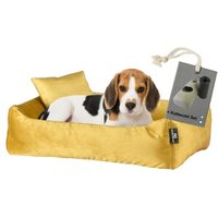 Rohrschneider ® Hundebett inkl. Gratis-Beigabe, Kuschelsofa gelb M von Rohrschneider