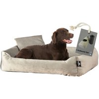 Rohrschneider ® Hundebett inkl. Gratis-Beigabe, Kuschelsofa taupe L von Rohrschneider