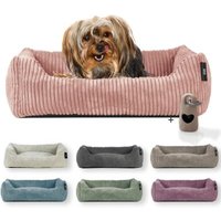 Rohrschneider ® Hundebett waschbar für kleine Hunde mit Hundekissen Cord (ca. 55x42 cm) inkl. Gassibeutel von Rohrschneider