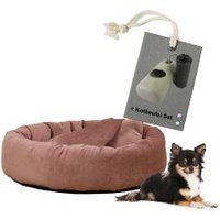 Rohrschneider ® Hundekissen inkl. Gratis-Beigabe, Kuschelhöhle "Denver" altrosa S von Rohrschneider