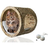Rohrschneider ® Katzenhöhle für Wandmontage, Kletterwand-Element mit Gratis-Spielballset von Rohrschneider