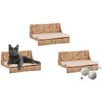 Rohrschneider ® Katzenkletterwand Fenja naturfarben 1,2 m, 25 cm, 20 cm von Rohrschneider