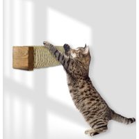 Rohrschneider ® Katzentreppe, Wandelement für Katzen mit starkem Sisalseil sandbraun von Rohrschneider