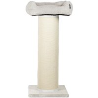 Rohrschneider ® XXL Kratzbaum, Cord-Bezug, tauschbare Kratzmatte, Bett waschbar von Rohrschneider