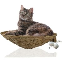 Rohrschneider ® runde Katzenmulde für Wandmontage, Kletterwand-Element mit Gratis-Spielballset von Rohrschneider