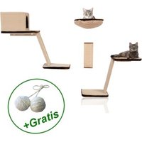 Rohrschneider Katzen Kletterwand 8-teilig mit Gratis-Spielballset Rohrschneider Katzen Kletterwand 8-teilig mit Gratis-Spielballset von Rohrschneider