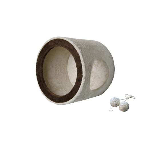 Rohrschneider Wandhöhle für Katzen mit Spielball – Kuscheliger Rückzugsort für Ihre Katze, Inkl. Montagematerial - beige/braun Rohrschneider Wandhöhle für Katzen mit Spielball – Kuscheliger Rückzugsort für Ihre Katze, Inkl. Montagematerial - beige/braun von Rohrschneider