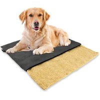 Rohrschneider mümmi Hundematte Hanf, abnehmbarer Cordbezug dunkelgrau 1 m, 2 cm, 68 cm von Rohrschneider