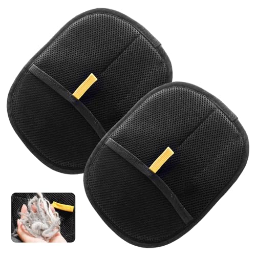Roinaid 2 Stück Double-Sided Pet Grooming Gloves,handschuh Katzenhaare,Wiederverwendbare Antistatische Handschuhe,Antistatische Pet Hair Remover Glove,zum Waschen,Haarentfernung,Fellpflege Roinaid 2 Stück Double-Sided Pet Grooming Gloves,handschuh Katzenhaare,Wiederverwendbare Antistatische Handschuhe,Antistatische Pet Hair Remover Glove,zum Waschen,Haarentfernung,Fellpflege von Roinaid