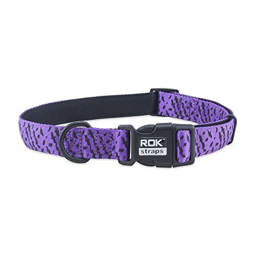 Rok Strap Halsband, klein, schwarz/violett Detail Rok Strap Halsband, klein, schwarz/violett Detail von Rok Strap