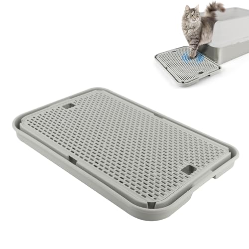 Rolcoassuns Katzen Rampe für Katzentoilette, Katzentoiletten-Stufen/Treppe mit Filterfunktion und Rutschfesten Gummifüßen, Geeignet für Kleine und Ältere Katzen Rolcoassuns Katzen Rampe für Katzentoilette, Katzentoiletten-Stufen/Treppe mit Filterfunktion und Rutschfesten Gummifüßen, Geeignet für Kleine und Ältere Katzen von Rolcoassuns